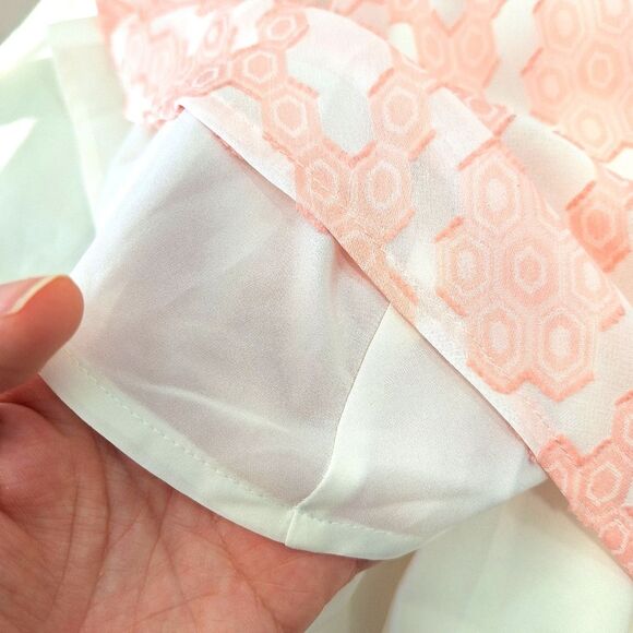 Tommy Hilfiger Geometric Sleeveless Smock Midi Dress Sz 4 - Picture 4 of 15